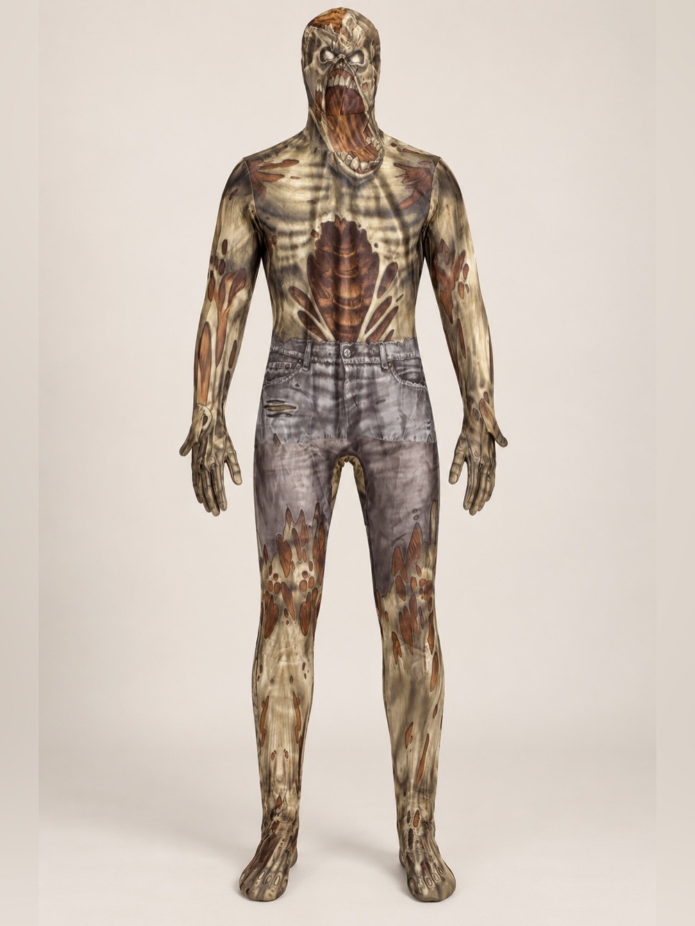 Morphsuits Zombie Skeleton Full Body Halloween Costume Adult Large
